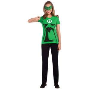   Green Lantern (Female) T Shirt Adult Costume Kit 880473M: Toys & Games