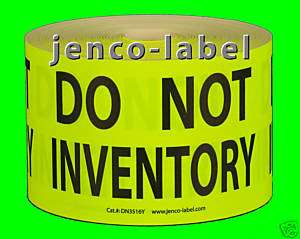 DN3516Y,500 3x5 Do Not Inventory Label/Sticker  