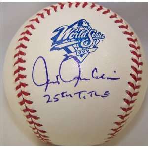  Signed Chris Chambliss Ball   with 25th Title 