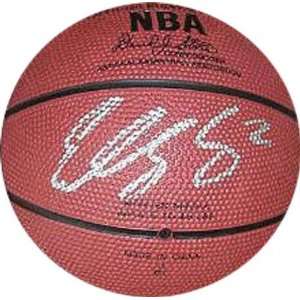  Eddy Curry Autographed Spalding Mini NBA Basketball 