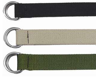 Military Cotton D Ring Expedition Belts  