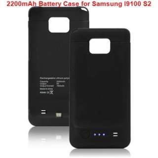 2200mAh Slim External Battery Charger Case for Samsung I9100 Galaxy S2 