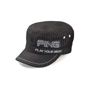  PING Ranger Hat   Black/White Pinstripe: Sports & Outdoors