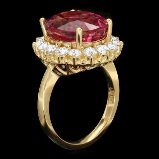 23700 CERTIFIED JAQU DE LILI 14K YELLOW GOLD 10CT TOURMALINE 1.5CT 