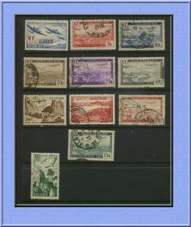 Lot 4849 FRANCE COL. ALGERIA / LOT STAMPS FROM AIR MAIL COLLECTION 