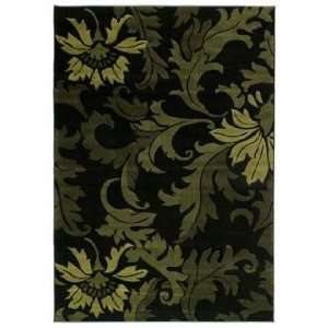  Mossa Collection Cannes Green 27x74 Area Rug
