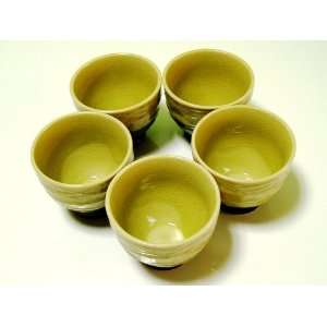 Japanese Tea Bowl Set, Set of 5.
