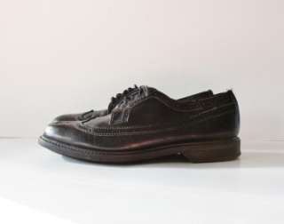   Leather wingtip Oxford Dress casual Shoe Men 9.5M work wing tip  