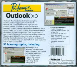   Teaches Outlook XP easy tutorial for Windows 95 98 ME NT 2000 XP NEW