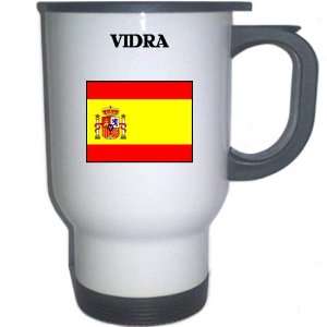  Spain (Espana)   VIDRA White Stainless Steel Mug 