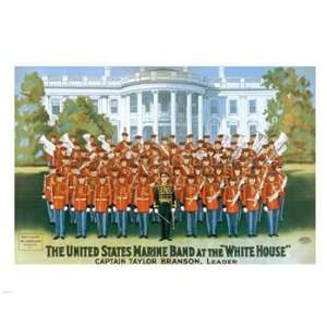  Marine Band at the White house Poster (10.00 x 8.00): Home 