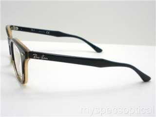 Ray Ban RB 5244 5028 47 Black Havana Gradient Eyeglass Frame New 100% 