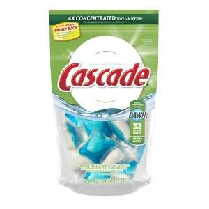  Cascade ActionPacs Dishwasher Detergent, Fresh Scent, 32 