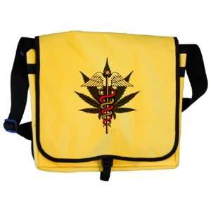  Messenger Bag Medical Marijuana Symbol 