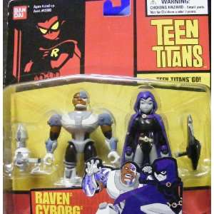 Teen Titans Raven & Cyborg Rare (Retired)