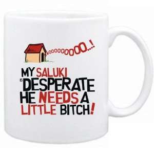  New  My Saluki Is Desperate   Mug Dog