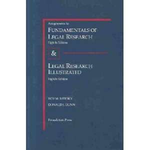  Assignments to Fundamentals of Legal Research Roy M 
