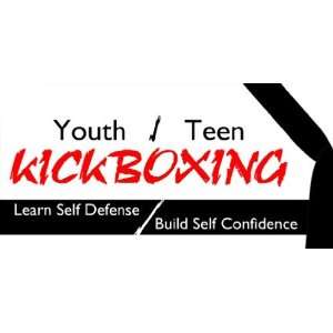  3x6 Vinyl Banner   Gym Youth Kick Boxing: Everything Else