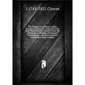   by the translator annexed to each chapter J 1743 1831 Clowes Books