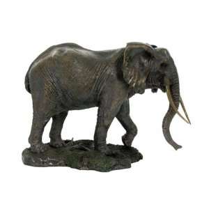  12.25 inch Bull Elephant Figure Interior Decor Collectible 
