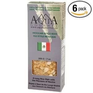Aqua Gourmet Mexican Style Rice, 200 Grams (Pack of 6)  