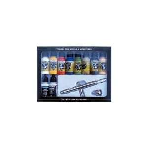 Airbrush Model Colors Paint Set 10 Camouflage Colors Set (w/Airbrush 