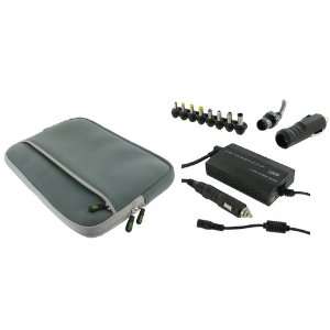   Charger   Home / Car / Airplane (Invisible Zipper Dual Pocket   Grey