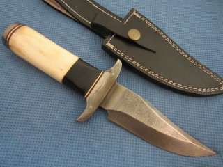 CUSTOM HAND MADE DAMASCUS STEEL BOWIE HUNTING KNIFE DKY 02 Damascus 