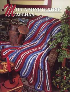 Mile A Minute Strip Afghan Annies Crochet Pattern  