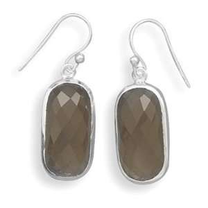   Faceted Smoky Quartz French Wire Earrings: West Coast Jewelry: Jewelry