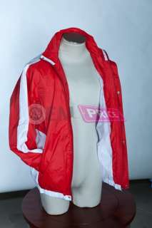 The outer shell is 100% Polyester, 2 layers waterproof breathable 