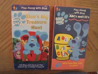   Preschool VHS Videos 9 BLUES CLUES STEVE NICK JR 5 ARTHUR DW TEACHER