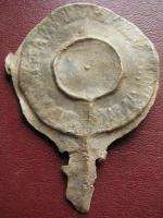  Ancient Metal Detector Find ARTIFACT   LEAD BURIAL MIRROR 7531  