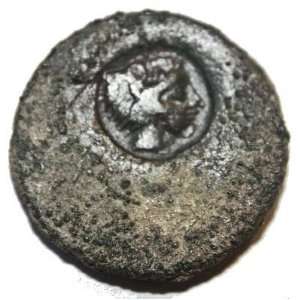  Akragas Sicily 23 Worn coin countermarked 405392 B 