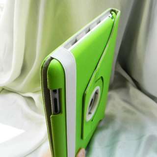 Magnetic Rotation Smart Leather Stand Case Cover iPad 2  