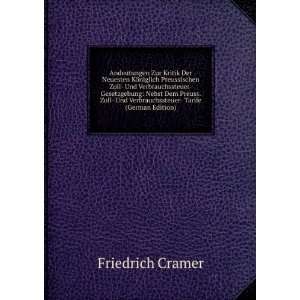   Und Verbrauchssteuer  Tarife (German Edition): Friedrich Cramer: Books