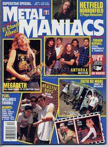   Blitzpeer MEGADETH Henry Rollins COC White Zombie METAL MANIACS L