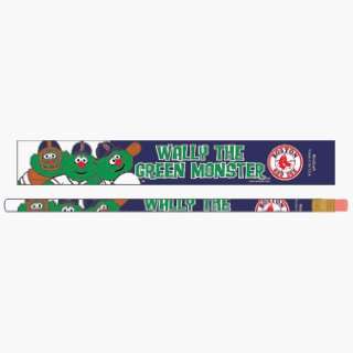   Boston Red Sox Wally The Green Monster 6PK Pencils