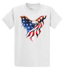 PATRIOTIC AMERICAN EAGLE FLAG T SHIRT SHIRT  