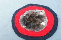 Mole rug sewed double felt pelt/hide/skin/trapper fur ~  