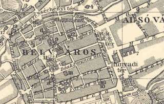 Romania KLAUSENBURG. Old Vintage Town Plan Map.1913  