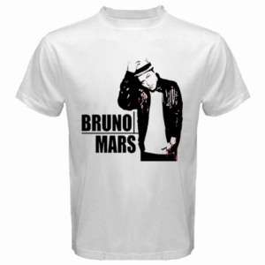 New BRUNO MARS Peter Gene Hernandez White t shirt S 3XL  