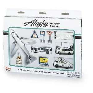  Alaska Airlines 12PC. Airport Play Set: Toys & Games
