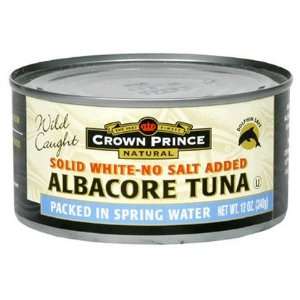 Crown Prince Natural Solid White Albacore Tuna in Water, No Salt Added 