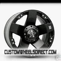 KMC Wheels Rockstar 8x6.5 24x12 Black  44 offset  