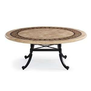  Carlisle Stone top Chat Table in Onyx Finish   Frontgate 