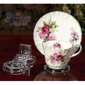 Cup/Saucer Display Stand, Clear 