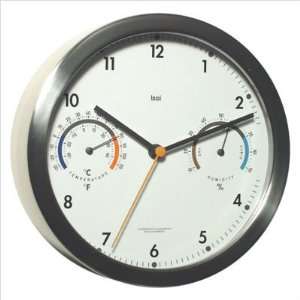   764.WW Shining Modern Wall Clock with Weather Station: Home & Kitchen