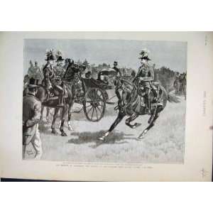  1894 Review Aldershot Majesty Duke Connaught Horses