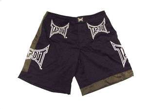 UFC MMA BLOODY BLACK AND BLUE TAPOUT SHORTS BLK/OLIVE  